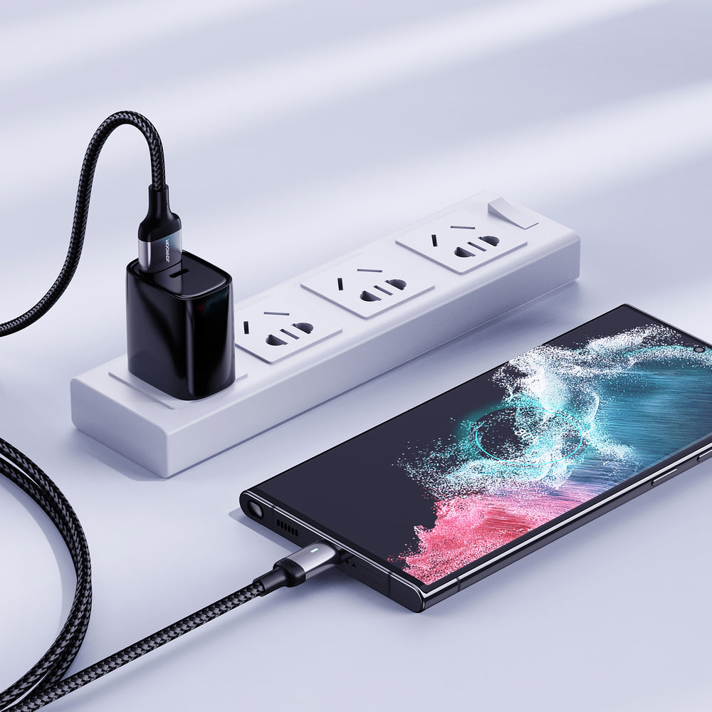 Joyroom Extraordinary Series A10 USB-A / USB-C 3A-kabel 1,2 m - Svart