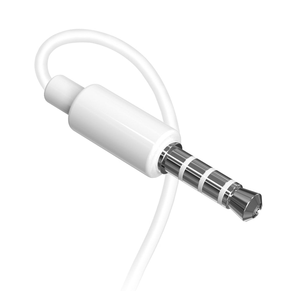 Dudao X10S trådbundna hörlurar 3,5 mm mini jack 1,15m - vit