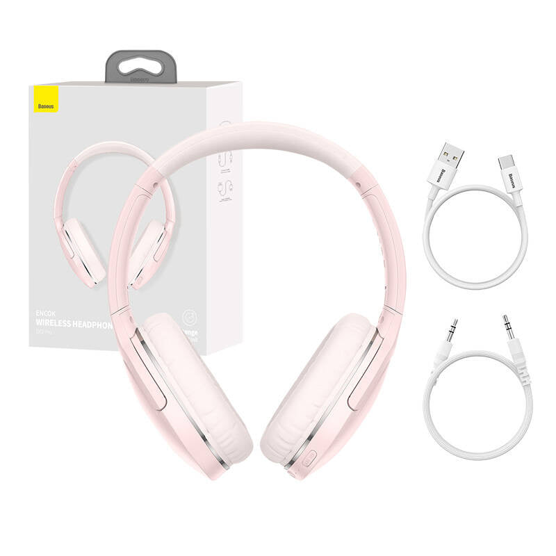 Baseus Encok D02 PRO (Rosa) Trådlösa hörlurar