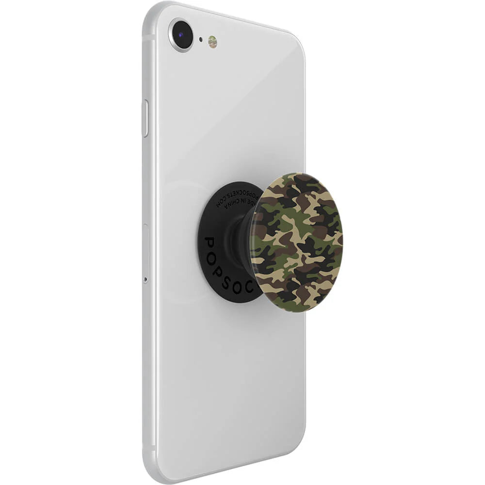 POPSOCKETS Woodland Camo avtagbar grepp med stående funktion