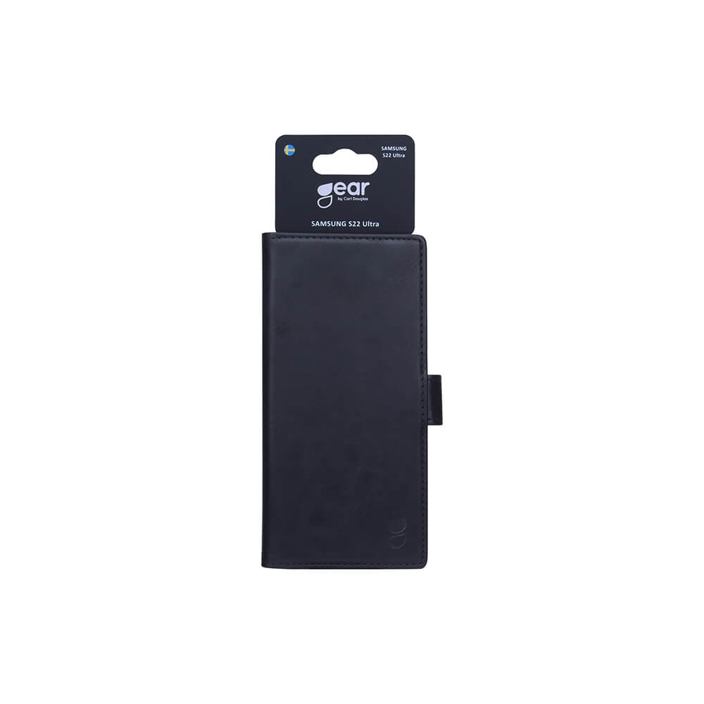 Gear Mobile Wallet Black Samsung S22 Ultra