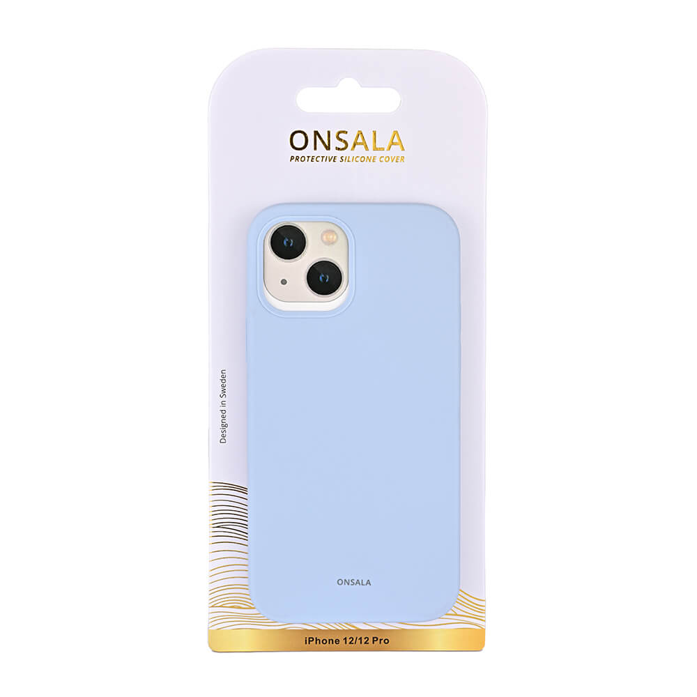 Onsala Mobilecover Silicone Light Blue iPhone 12 / 12 Pro