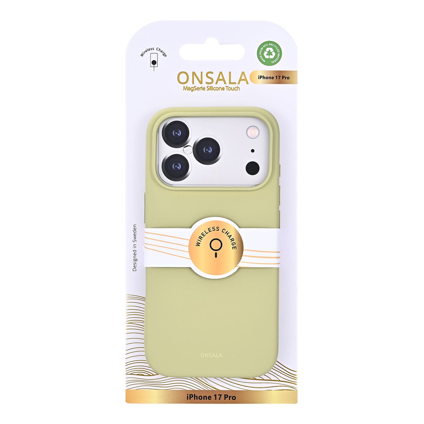 Onsala Back Sil Touch Recycled Mag Serie iPhone 17 Pro Lime