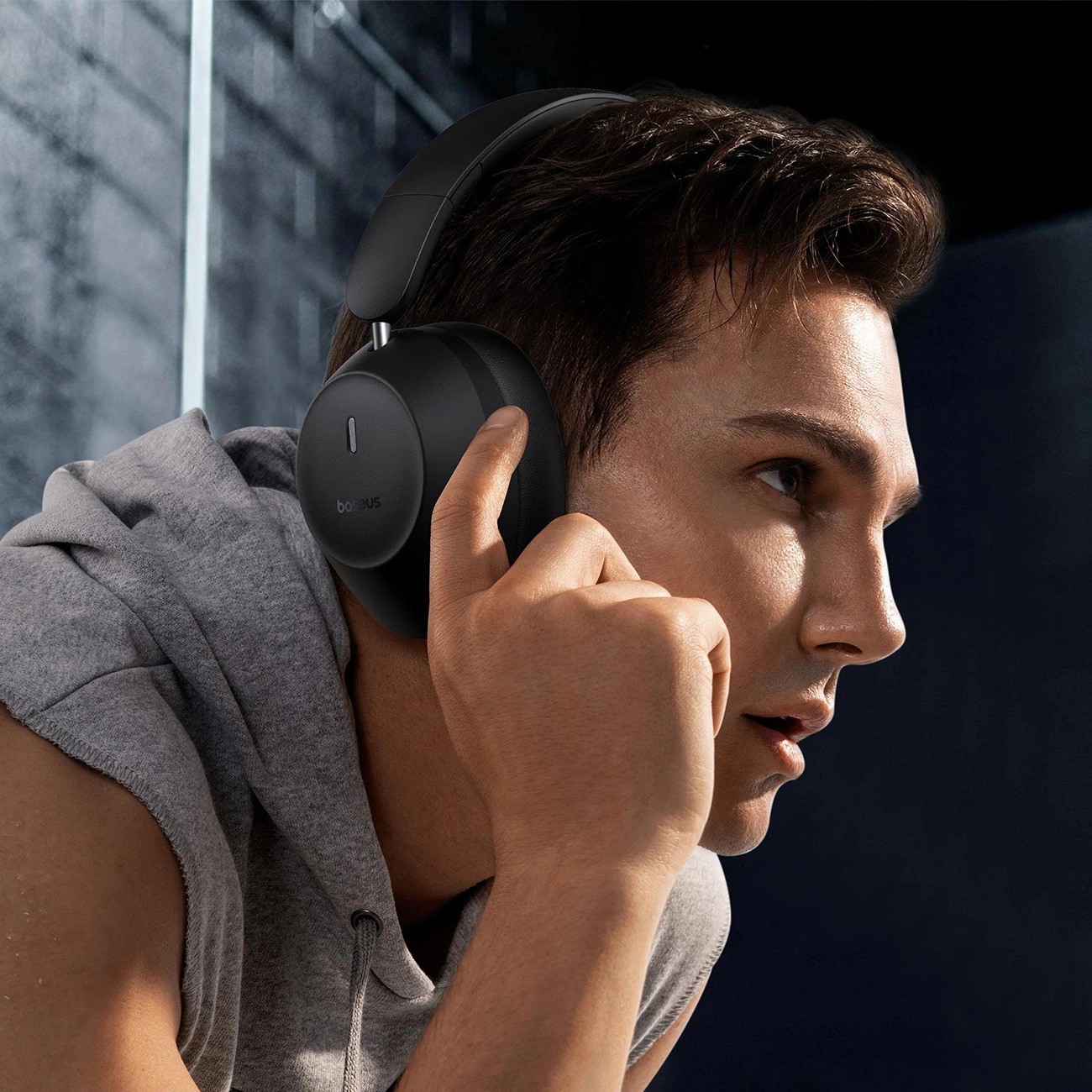 Baseus Bass 30 Max Wireless Headphones - Svart