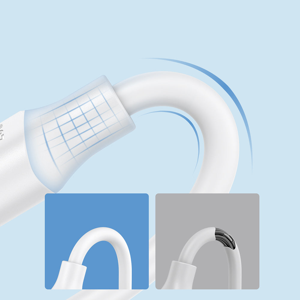 Joyroom långvarig serie A9 USB-A / USB-C 3A-kabel 1m - vit