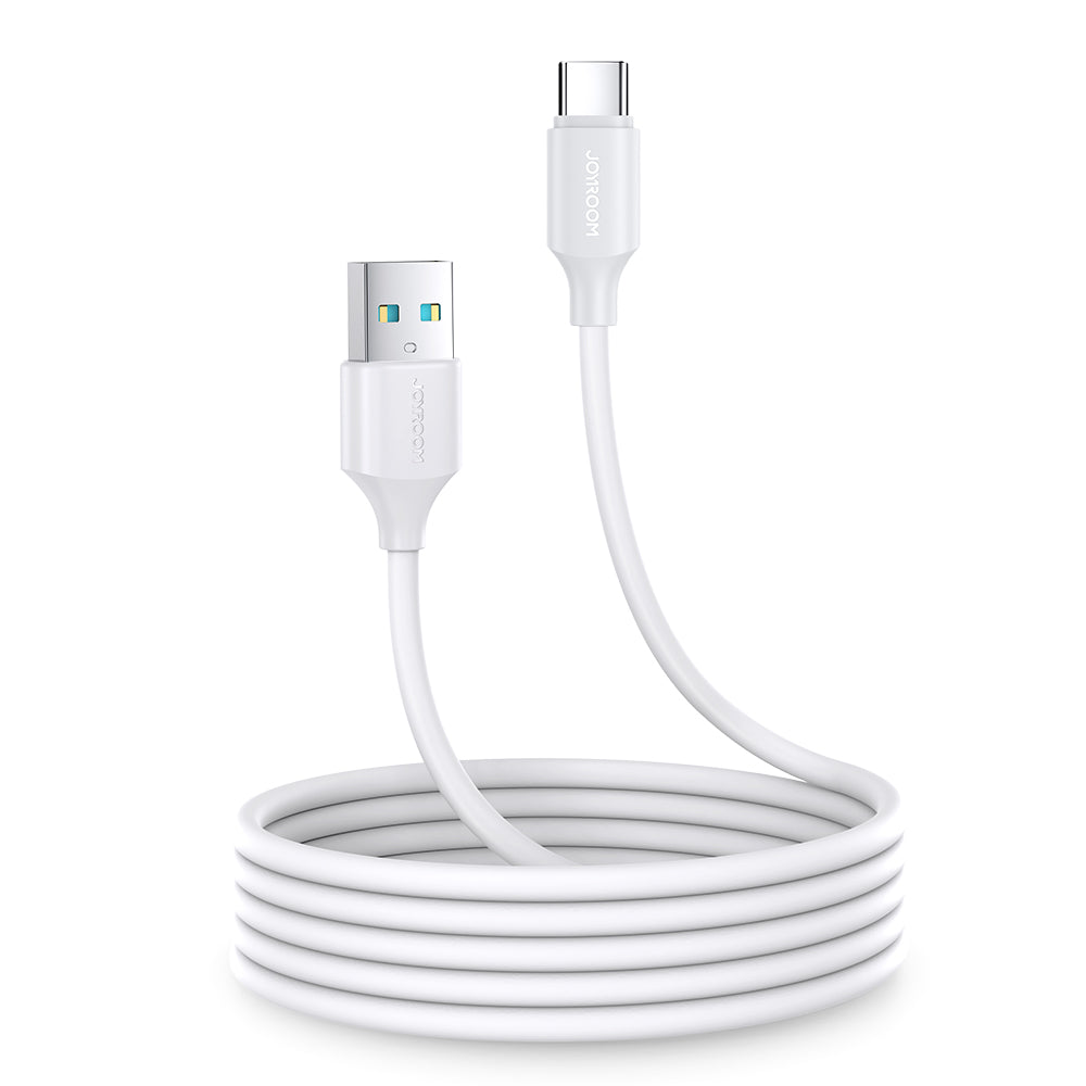 Joyroom långvarig serie A9 USB-A / USB-C 3A kabel 2m - vit