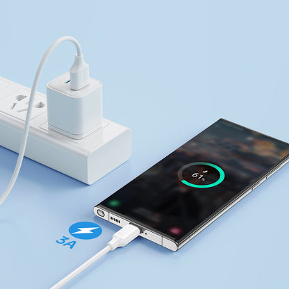 Joyroom långvarig serie A9 USB-A / USB-C 3A kabel 2m - vit