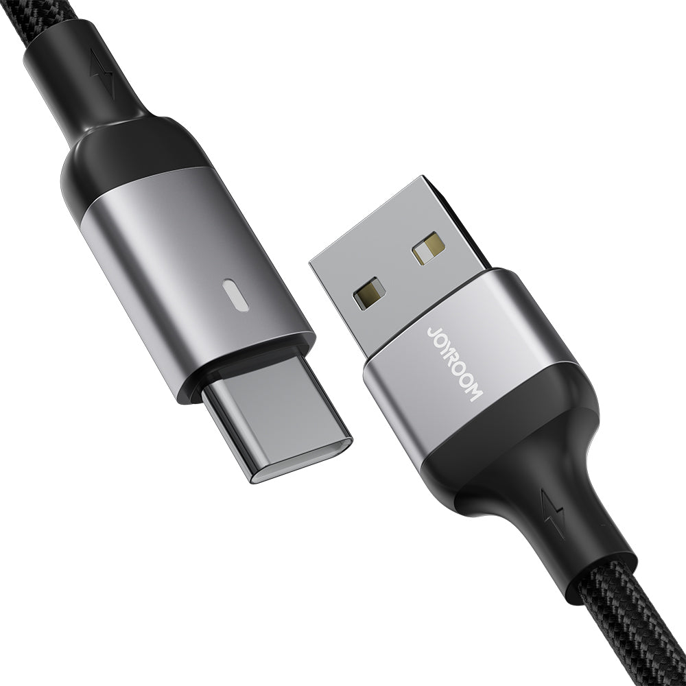 Joyroom Extraordinary Series A10 USB-A / USB-C 3A-kabel 1,2 m - Svart