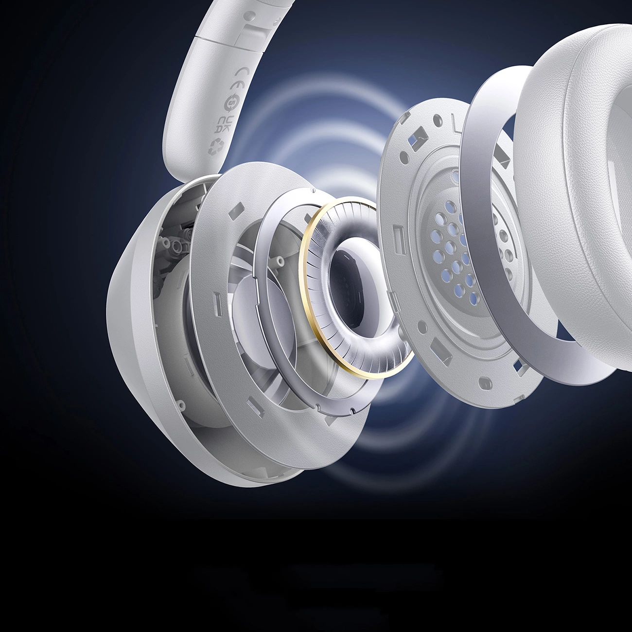 Baseus Bass 30 Max Wireless Headphones - Vit