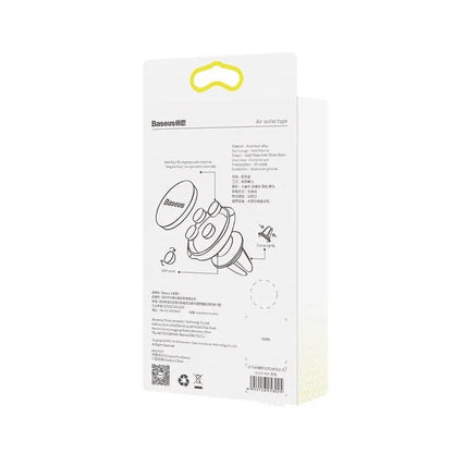 Baseus Small Ears magnetisk bilholder til ventilationsnet - sort