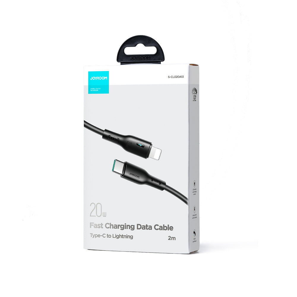Joyroom Premium Series A13 Lightning / USB-C 20W 2m kabel - svart
