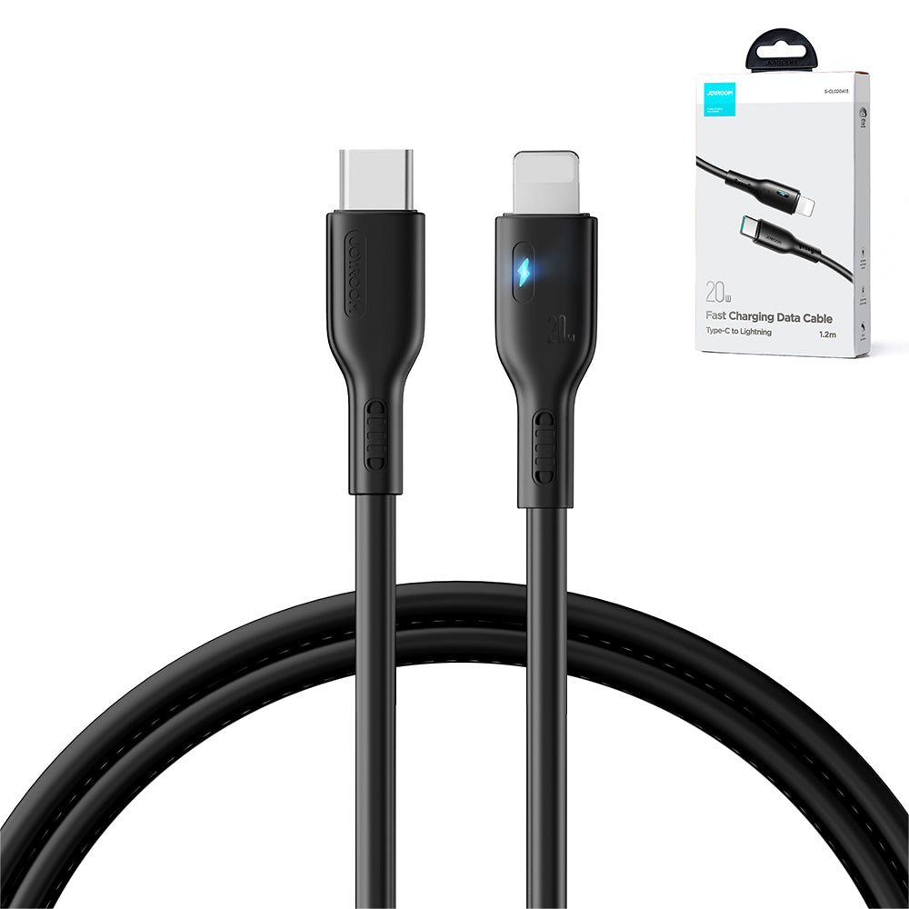 Joyroom Premium Series A13 Lightning / USB-C 20W 2m kabel - svart
