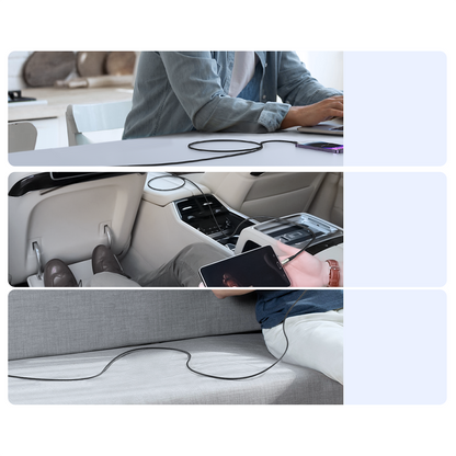 Joyroom Star-Light-serie SA27-CC5 USB-C / USB-C-kabel 100W 1,2m - svart