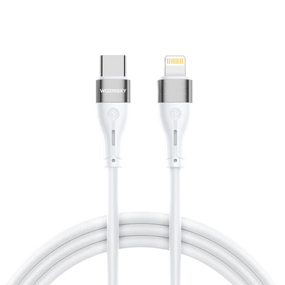 Wozinsky WSTCL1 Lightning / USB-C PD 27W-kabel 1 m - vit