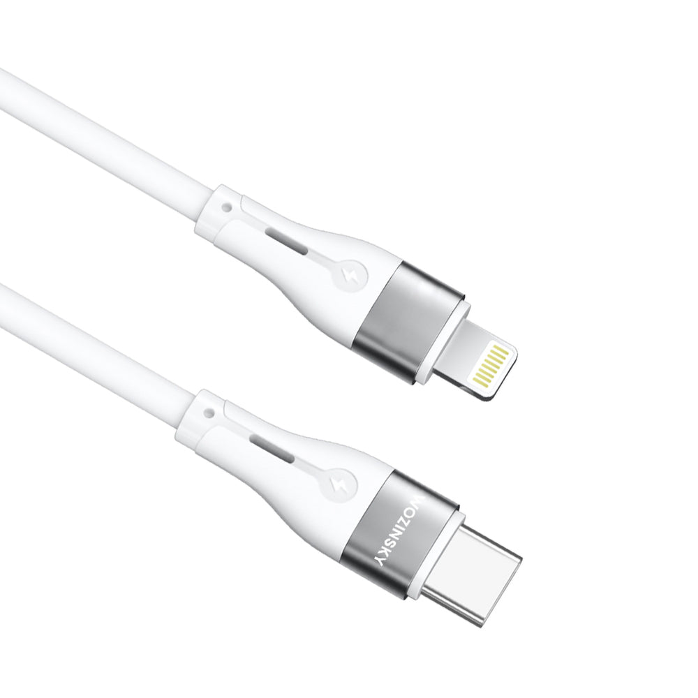 Wozinsky WSTCL1 Lightning / USB-C PD 27W-kabel 1 m - vit