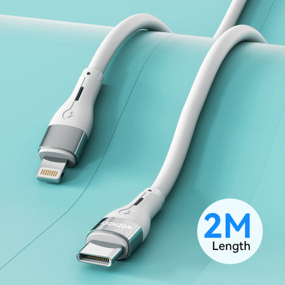 Wozinsky WSTCL2 Lightning / USB-C PD 27W-kabel 2 m - vit