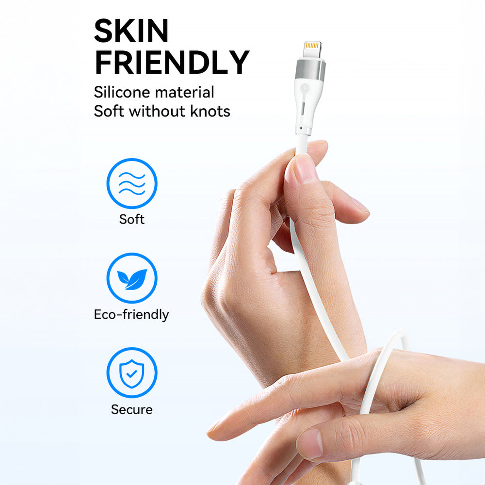 Wozinsky WSTCL2 Lightning / USB-C PD 27W-kabel 2 m - vit