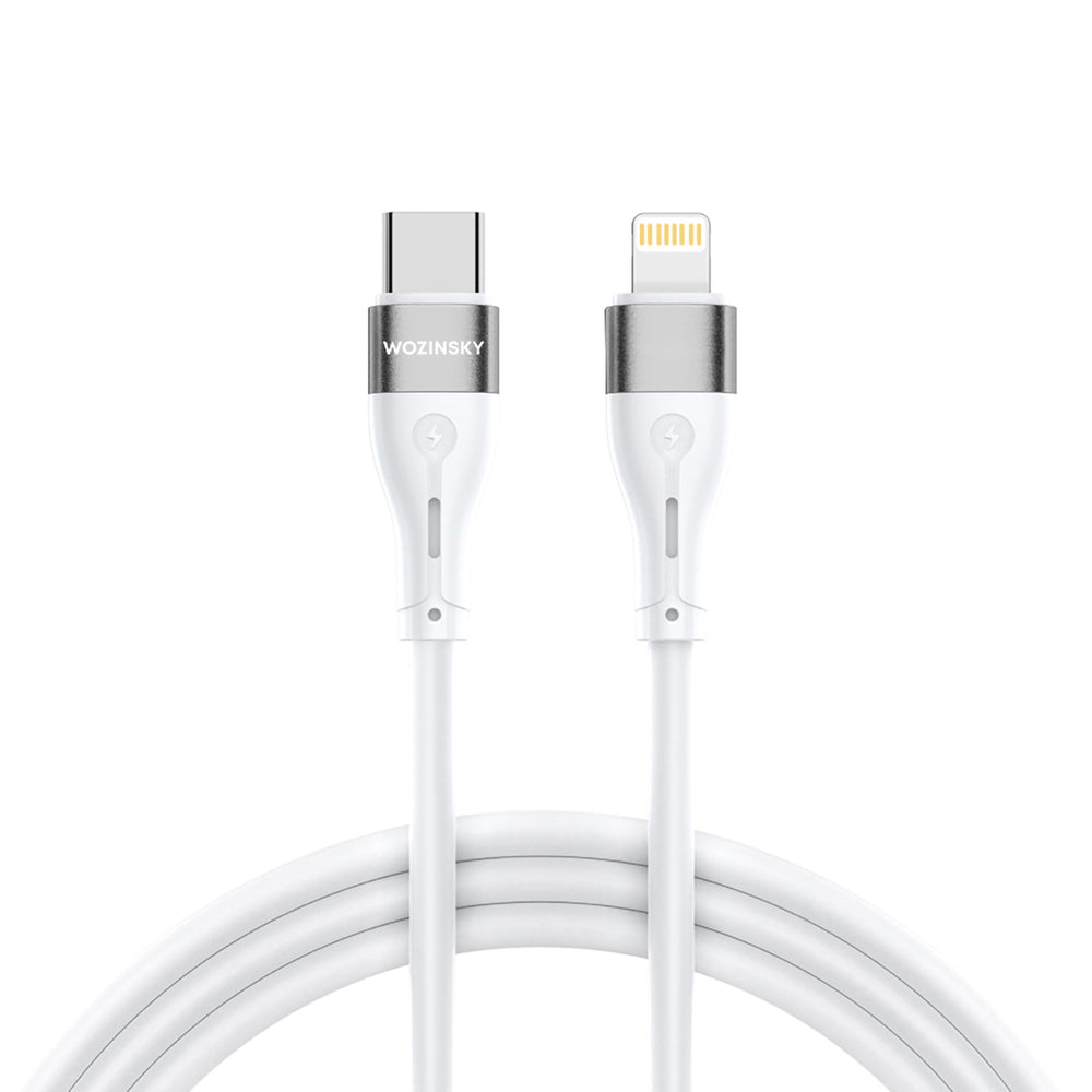 Wozinsky WSTCL2 Lightning / USB-C PD 27W-kabel 2 m - vit