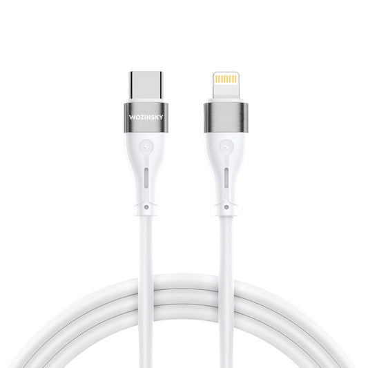 Wozinsky WSTCL2 Lightning / USB-C PD 27W-kabel 2 m - vit