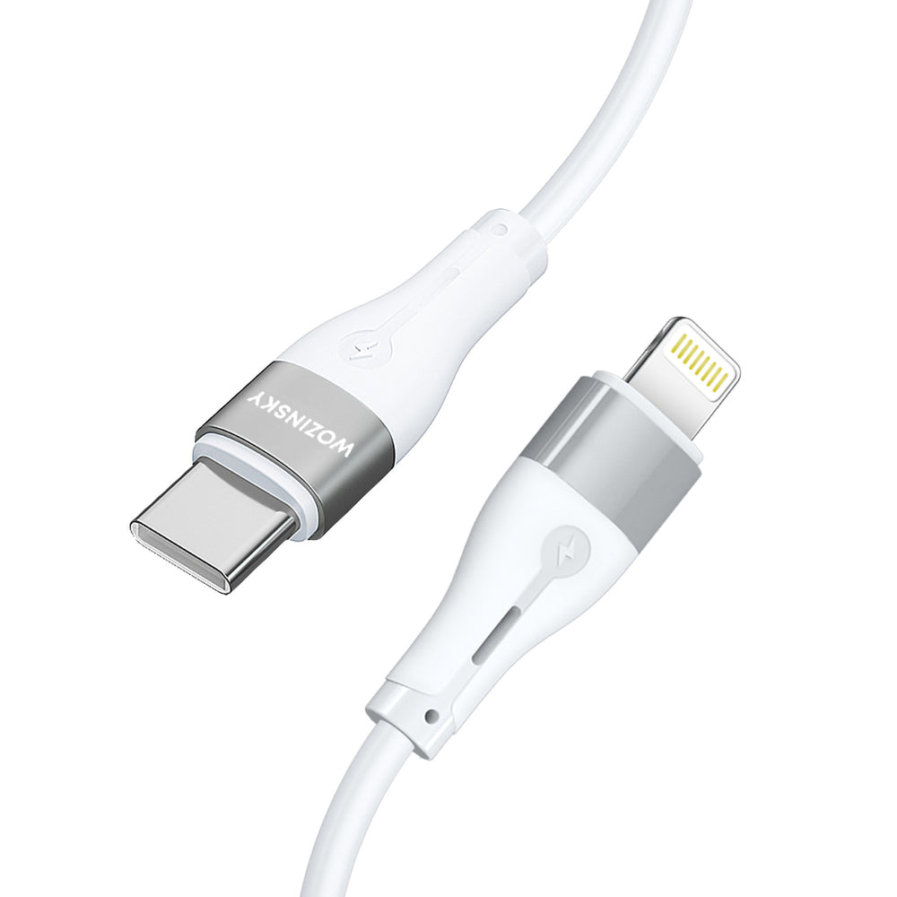 Wozinsky WSTCL2 Lightning / USB-C PD 27W-kabel 2 m - vit