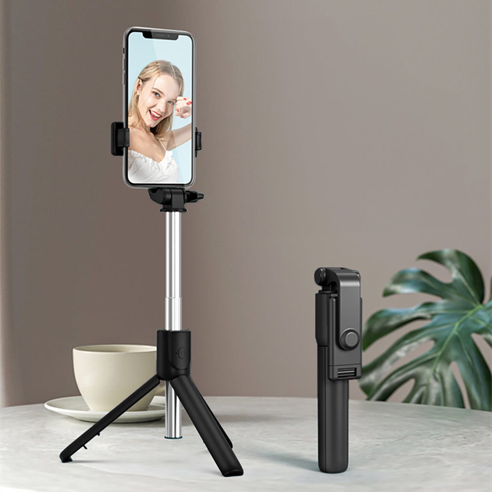 Selfie stick WRY1S teleskopiskt stativ 0,7m för telefon - svart