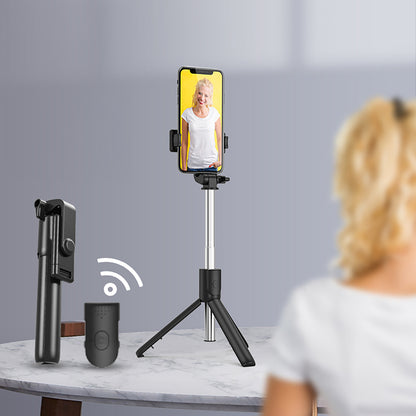 Selfie stick WRY1S teleskopiskt stativ 0,7m för telefon - svart