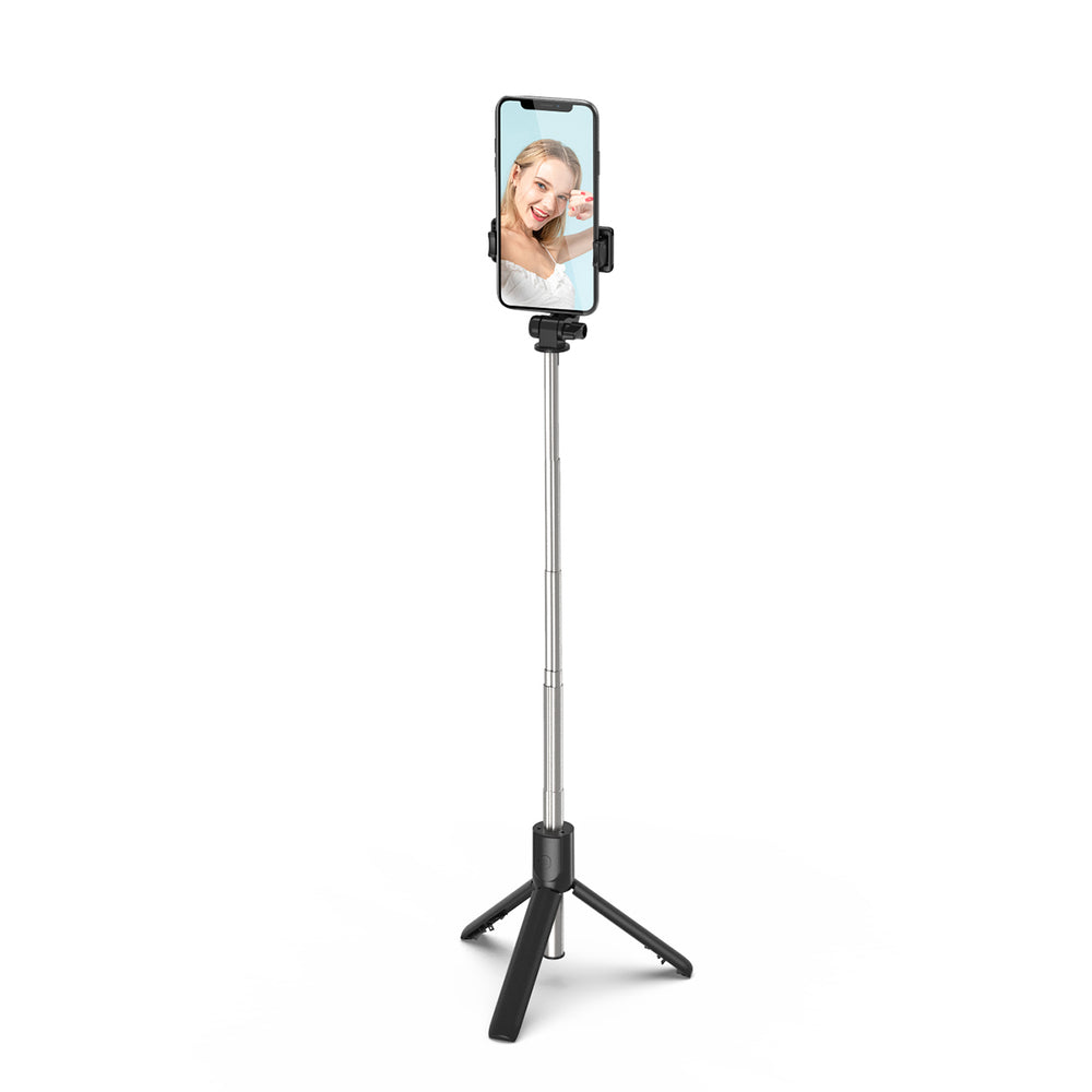 Selfie stick WRY1S teleskopiskt stativ 0,7m för telefon - svart