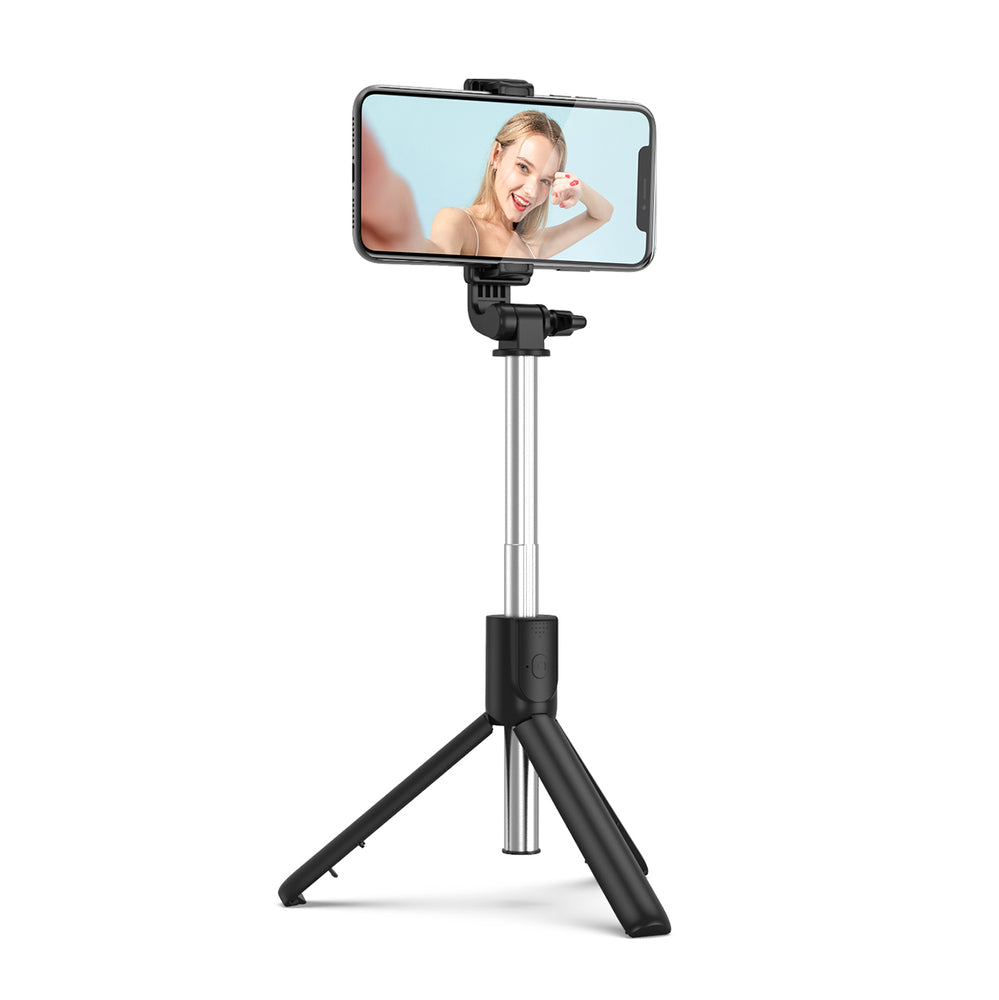 Selfie stick WRY1S teleskopiskt stativ 0,7m för telefon - svart