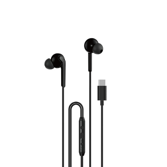 Dudao X3C+ trådbundna USB-C hörlurar 1.2m - Svart