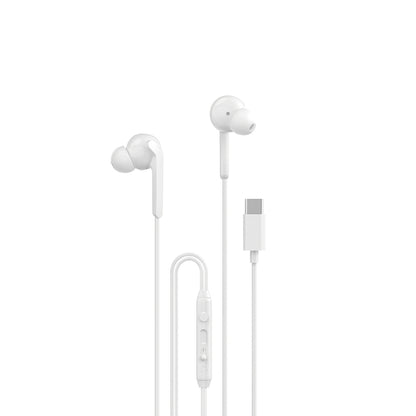 Dudao X3C+ trådbundna USB-C hörlurar 1,2 m - Vit