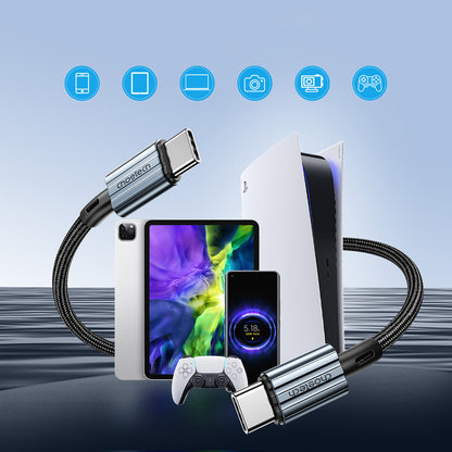 Choetech XCC-1014 USB-C / USB-C PD 60W-kabel - grå