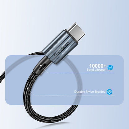 Choetech XCC-1014 USB-C / USB-C PD 60W-kabel - grå