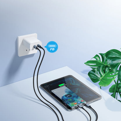 Choetech XCC-1014 USB-C / USB-C PD 60W-kabel - grå