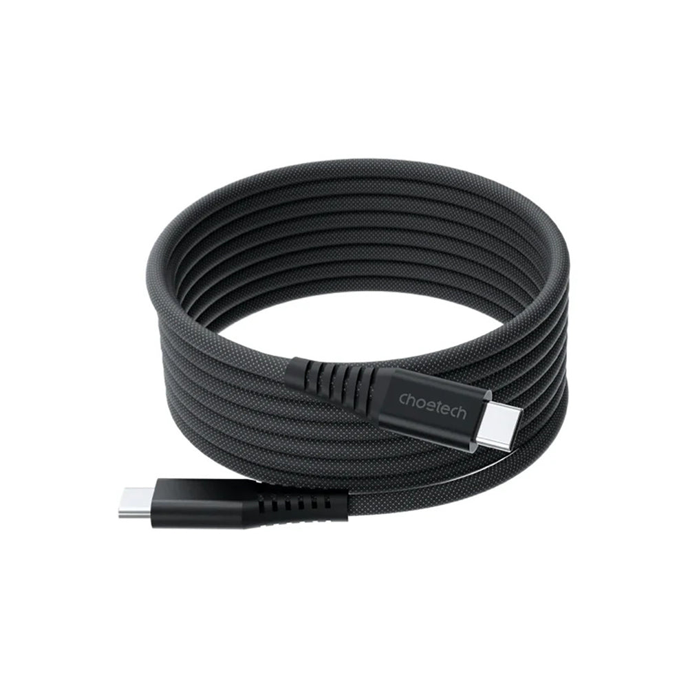 Choetech XCC-1051 magnetisk USB-C / USB-C PD 3,1 kabel 240W 1,8m - svart