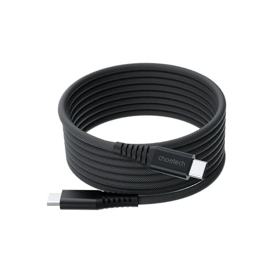 Choetech XCC-1051 magnetisk USB-C / USB-C PD 3,1 kabel 240W 1,8m - svart