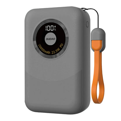 Powerbank Dudao K21 Mini 10000mAh 22,5W USB-A / USB-C - grått