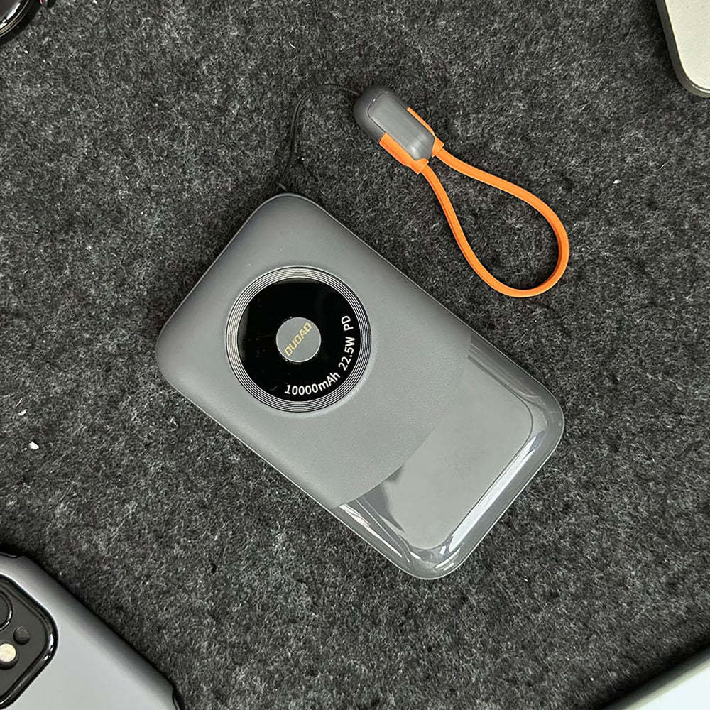 Powerbank Dudao K21 Mini 10000mAh 22,5W USB-A / USB-C - grått