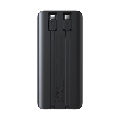 Joyroom JR-PBF19 22.5W 10000mAh Powerbank med två inbyggda kablar - svart