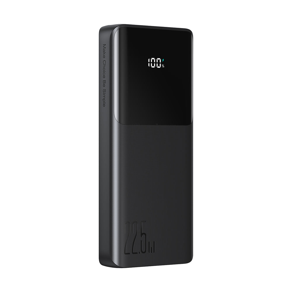 Joyroom JR-PBF19 22.5W 10000mAh Powerbank med två inbyggda kablar - svart