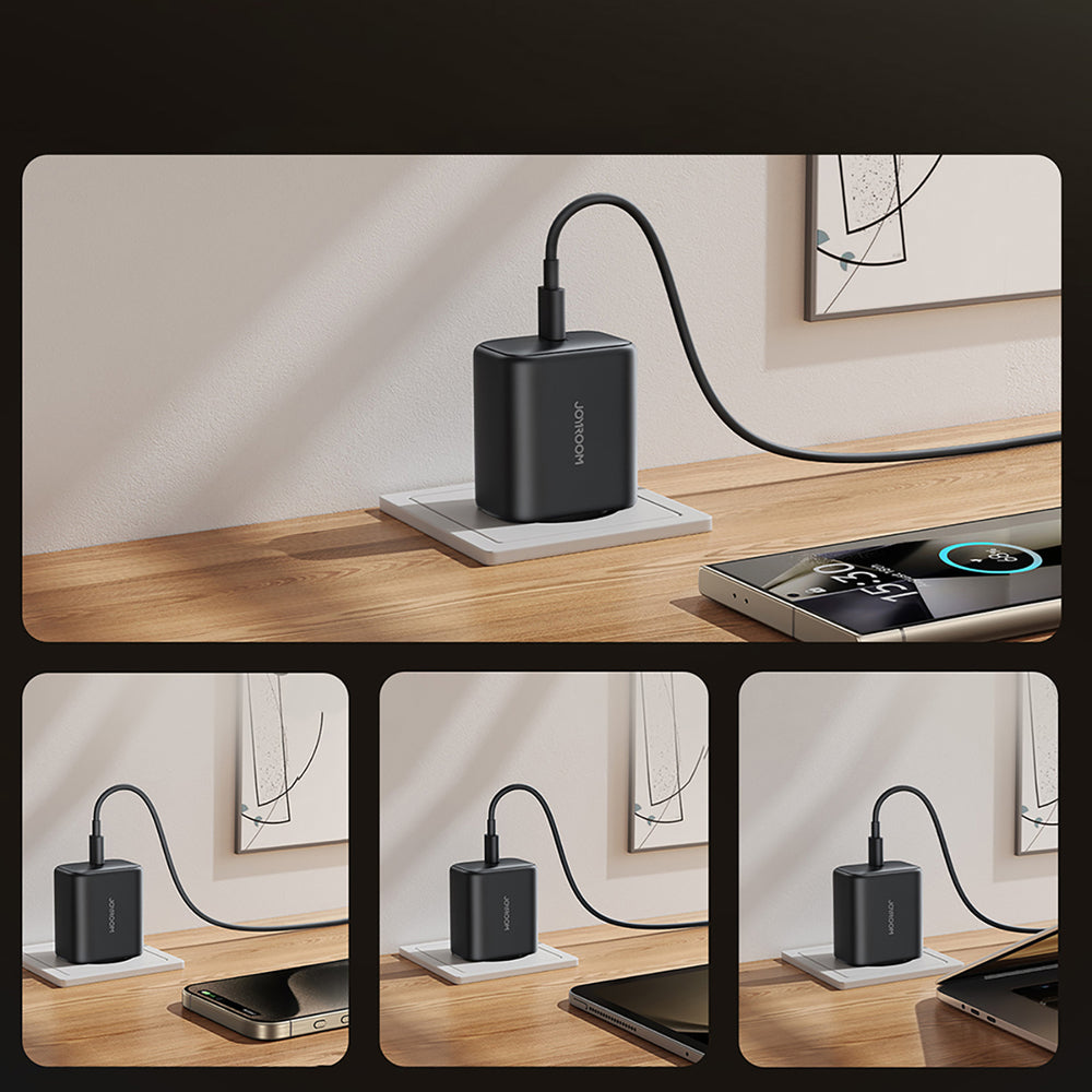 Joyroom JR-TCG13 45W GaN Wall Charger för Samsung Ultra - Svart