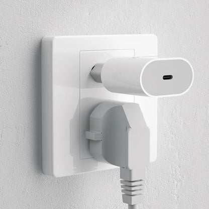 Dudao A14EUC PD 20W USB-C väggladdare med kabel - vit