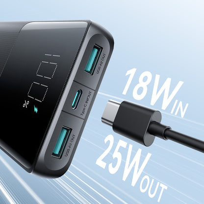 Joyroom JR-PBF20 25W 10000mAh Power Bank - Svart