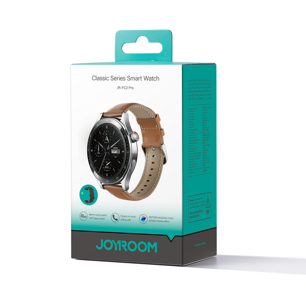 Joyroom Classic Series JR-FC2 Pro Smartwatch med funktionen för telefonsvarare - Silver