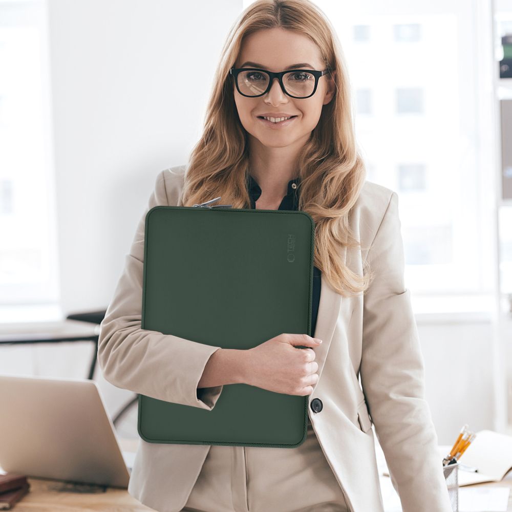Tech-Protect Neoslim 15-16" Laptop Bag - Grön