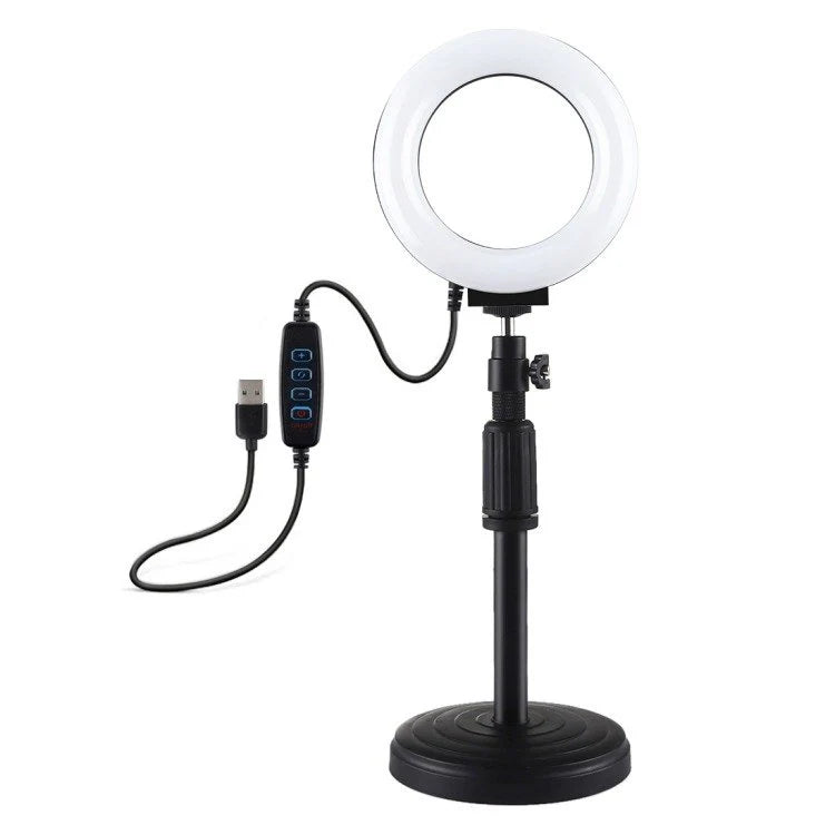 Puluz LED-ringlampa med justerbar bas PU391