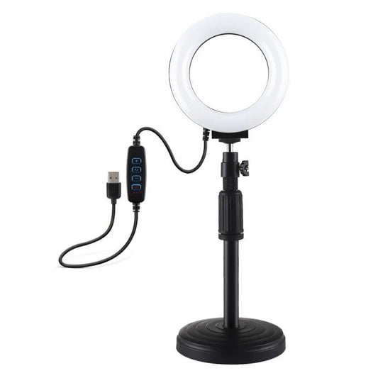Puluz LED-ringlampa med justerbar bas PU391