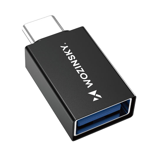 Wozinsky W10GY1S USB-C - USB-A 3.2 10Gb/s Adapter - Svart