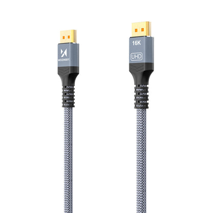 Wozinsky WPS-16AYL1S DisplayPort 2.1 Kabel 80Gb/s 16K@60Hz 8K@120Hz 4K@240Hz HDR HDCP DSC 1m - Svart