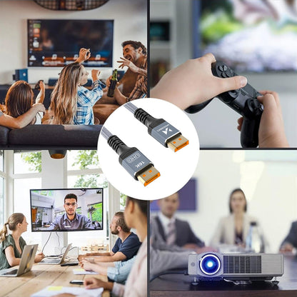 Wozinsky WPS-16AYL3S DisplayPort 2.1-kabel 80Gb/s 16K@60Hz 8K@120Hz 4K@240Hz HDR HDCP DSC 3m - Svart