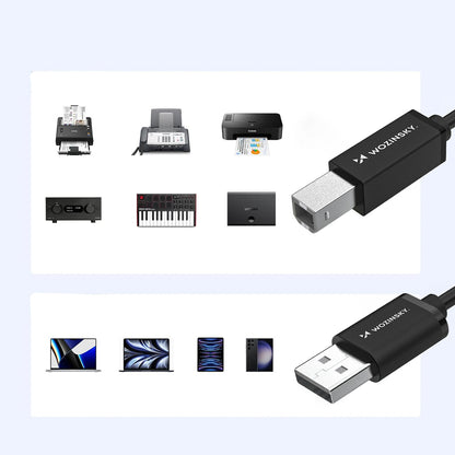 Wozinsky WKDDY3S USB-B - USB-A 480Mb/s Kabel 2m - Svart